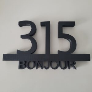 Adresse Personnalisée avec écriture sur commande