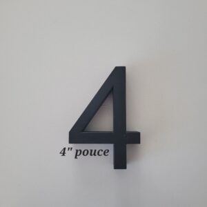 Numéro pour plaque de plexiglas et d'adresse personnalisée